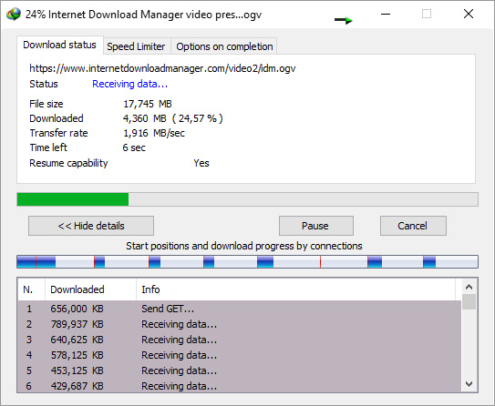 Powerful download engine